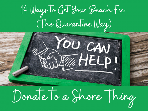 14 Ways to Get Your Beach Fix (The Quarantine Way) – #5 Donate to a Shore Thing